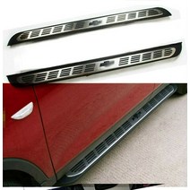 자동차너프바 자동차발판 쉐보레 트레일블레이저 2021 고정된 사이드 스텝 러닝 보드 너프 바용 2, 01 은