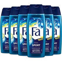 FA Sport Shower Gel 파 맨 스포츠 샤워젤 시트러스향 250ml 6팩