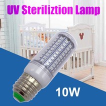 E14 E27 UV Desinfection 램프 220V 110V E12 LED 살균기 B22 UVC 살균 전구 GU10 자외선 102LED 222009, 10W 110V_102Leds | E14