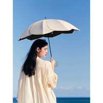 장우산 프리미엄 성인 고급 손잡이 우산캡 빗물, 바이올렛 더블 레이어