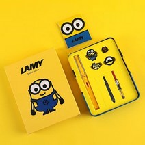 LAMY 독일 만년필 오리지널 헌터 미니언 캐릭터 선물 세트, 로즈, F팁[0.5-0.6mm]