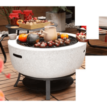 실내외 숯불 화로 테이블 겸용 가열로 펜션 캠핑, 스카이 대형 단일 화로 + 제기 삼각대