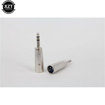 가전제품 전자기기 3 핀 마이크 변환 TRS 수-암 어댑터 XLR 수-1/4 quot6.35mm 스테레오 커넥터 변환기 플매트 카펫 러그