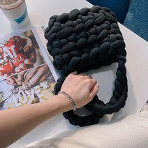 자이언트얀 빅얀 패브릭얀 루피 망고실 벨벳 가방만들기 핑거니팅, 벨벳자이언트얀(다크그레이)500g