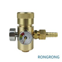 초 미니 산소 가스 레귤레이터 조정기 역화방지기 포함 Zuhty 증정, 산소게이지