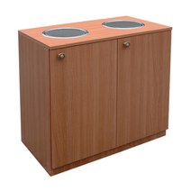 H4 6목재뱅뱅이분리수거함1단 50L총50L