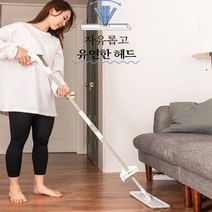 사각 회전 물걸레 밀대 원터치 대걸레 스프레이 만능 싹쓸이 청소기 사무실 가게 청소포, 밀대 본품 + 걸레 2개 + 먼지제거 스크래퍼