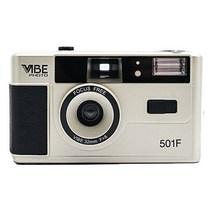 독일 Vibe135 필름 카메라 501F 빈티지 복고풍 수동 필름 카메라 레트로 감성 필카, 카메라개, 샴페인 실버