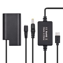 파나소닉 카메라 더미 배터리 dmw-dcc16 dc 커플러 dmwblj31 lumix s1 s1m s1r s1rm s1h lumix s1 시리즈 usb