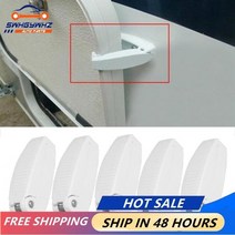 캠핑카 카라반 보트 개조 부품 DIY 용품 부속 5pcs 도어 캐치 홀더 래치 rv 트레일러 여행 수하물 자동차 액세서리 흰색 abs 자동 스타일링, 5개