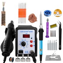 산업용열풍기 미니열풍기 공기 총 858D BGA 재 작업 솔더 스테이션 송풍기 헤어 드라이어 솔더링 히트 건 220V 110V SMD SMT 용접 수리, [02] 220V EU Plug, [04] 858D A3