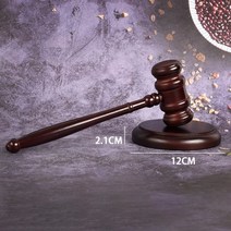 원목 우드 의사봉 판사봉 나무 망치 경매 회의 의결 돌잡이 판사 법관 망치, 1개, 세트