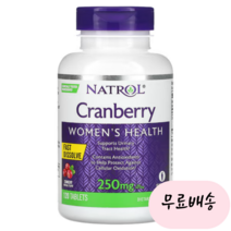나트롤 크랜베리 추출물 125mg 120타블렛, 1개, 120정