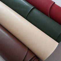 무두쟁이 솔리드 천연소가죽원단 (30cm x30cm)재단판매, 브라운