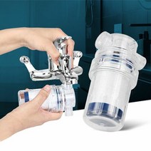 정수필터 녹물제거 녹물제거필터 수도필터 주방필터 수도꼭지필, 사이즈:일반세면대용
