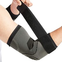 아웃도어용품 건염용 스트랩이 포함된 bodyprox 팔꿈치 보호대 2팩 테니스 엘보 압축 슬리브 골프 엘보 치료, 대형(2개들이)