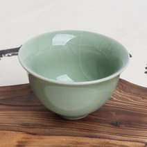 고급 분청 균열 찻잔 (그린)