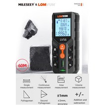 골프거리측정기 Mileseey 거리 측정기 전자 룰렛 디지털 테이프 거리 측정기 트렌나 지하철 거리 측정기 측정 테이프, 13 LV56-60M