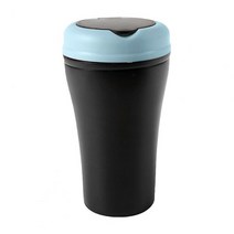휴지통 자동차 쓰레기통 컴팩트 쓰레기 정리 플라스틱 깨끗하게 유지 실용적인 먼지 케이스 코크스 컵 보관 상자, [02] Black  Blue