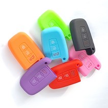 벨로스터 엑센트 i30 싼타페 스마트키 실리콘케이스 S-R3-7, (R) 3버튼 실리콘케이스(블랙), 1개