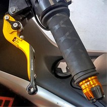 스즈키 어드레스125 튜닝 폴딩 조절식 브레이크 레버 핸들 교체 한쌍 OTO_1000000669, 골드 2개 1개