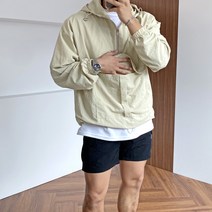간빠레 바람막이 캥거루 포켓 윈드 아노락 후드티셔츠