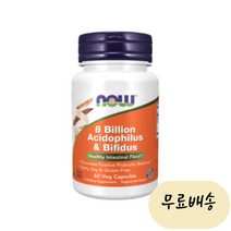 나우푸드 80억 아시도필러스 프로바이오틱스 비피더스 유산균 60정 1개, 60정 × 1개, 60개