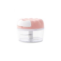 식재료분쇄기 수동식 재료 감자 가는기계 만능 다지기 다기능 마늘 분쇄기 초퍼 수동 마늘 짜기 식품 야채 고기 커터 주방 가제 후추 옥수수, 분홍색
