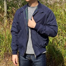 남자 바라쿠타 자켓 G9 헤링턴 점퍼 클래식 (베이지 네이비)