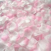 종이꽃 장미 꽃 웨딩 플라워 실크 화이트 꽃잎 레드 인조 용품 Sz002129040, pink white, 3000pcs