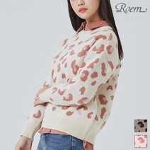 로엠 로엠 레오파드 니트_RMKAA1CRQ4-T