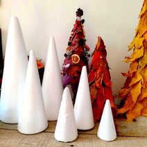 한소픈 스티로폼 원뿔 콘 DIY 만들기 트리만들기 미술재료, 6cm(50개)