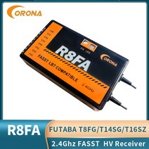 Corona R8FA 2.4Ghz 8CH Fasst 호환 수신기 FUTABA FASST 리모컨 포함 T6EX T8FG 10CG 14SG 3PM 4PKS For RC FPV Dron, 01 R8FA