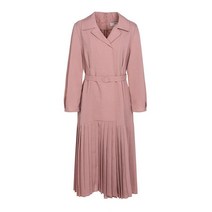 베스띠벨리 괴정 22S S 턱 디테일 플리츠 배색 벨티드 원피스 BEO2503PI