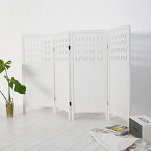 모던빈티지 잎새 키낮은 파티션 미니 4단 (H1200) / 카페 인테리어 칸막이 가림막, 화이트