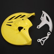 캘리퍼커버 브레이크튜닝 브레이크 디스크 보호 플레이트 커버 플라스틱 후면 캘리퍼스 혼다에 적합 CRF T4 T6 crf 250 450 먼지 자전거, 06 YELLOW