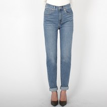 리바이스 여성 약기모청바지 하이라이즈 보이프랜드 미디엄블루 데님팬츠 858730107