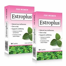 HUMAKEllc [영국] 에스트로플러스 폐경 전 중 후의 건강과 웰빙 지원 30정x2, 2개, 30캡슐
