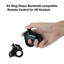 VR 컨트롤러 호환용 아이폰 안드로이드 스마트폰 vr 게임 패드용 r1 링 모양 블루투스 리모콘, 없음