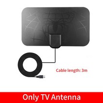 Kebidumei 4K 8K 25DB 고 이득 HD TV 박스 디지털 안테나 3000 마일 부스터 활성 실내 공중 평면 디자인 도, 10 only Antennas