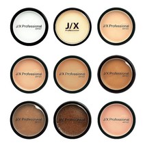 JX Professional 얼굴 페이스 메이크업 크림 파운데이션 9종 컬러, 1개, 9.핑크