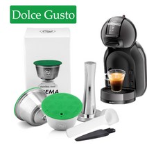 icafilas dolce gusto inox for nescafe dolce gusto 커피 캡슐 스테인레스 금속 필터 재사용 가능한 캡슐 탬퍼 스푼
