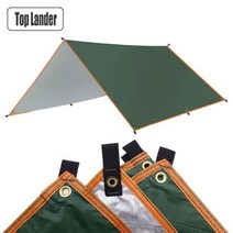 하비타프 치즈타프 Top Lander 초경량 방수 그늘막 타프 3x3 3x4 3x5 차양 캐노피 야외 캠핑, Green+3x3m