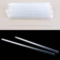 친환경 빨대 50개 스트로우 6MMX25CM 개별포장빨대 커피숍빨대 버블티빨대