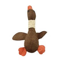 강아지양치 개끽끽 소리 장난감 야생 거위 이빨 청소 강아지 씹기 훈련 30cm 가정용 애완견 드롭 쇼핑, 03 초콜렛