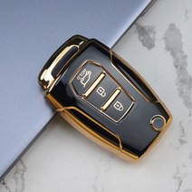 자동차 쇼바 3Buttons for SsangYong Kyron 2 Sanka Actyon Korando Tivoli TPU Key Cover Shell Car Remot, 06 B Style black cover