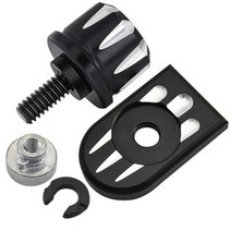 오토바이 호환 슈퍼커브시트 리어 펜더 시트 볼트 나사 너트 탭 커버 할리 XL 다이나 소프테일 투어링 96업 빌렛 알루미늄 부품, C