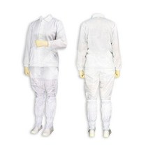 케이엠 방진복 크린룸 작업복 무진복 보호복 투피스, 1개
