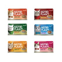 동동이네 고양이 캔 동원 뉴트리플랜 캣 캔 160g 6종 중 택1 배변활동 도움 그레인프리 고단백 습식 통조림 캔간식, 1개, 흰살참치와 게맛살