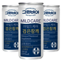 정식품 그린비아 마일드케어 검은참깨맛 환자영양식, 200ml, 180개